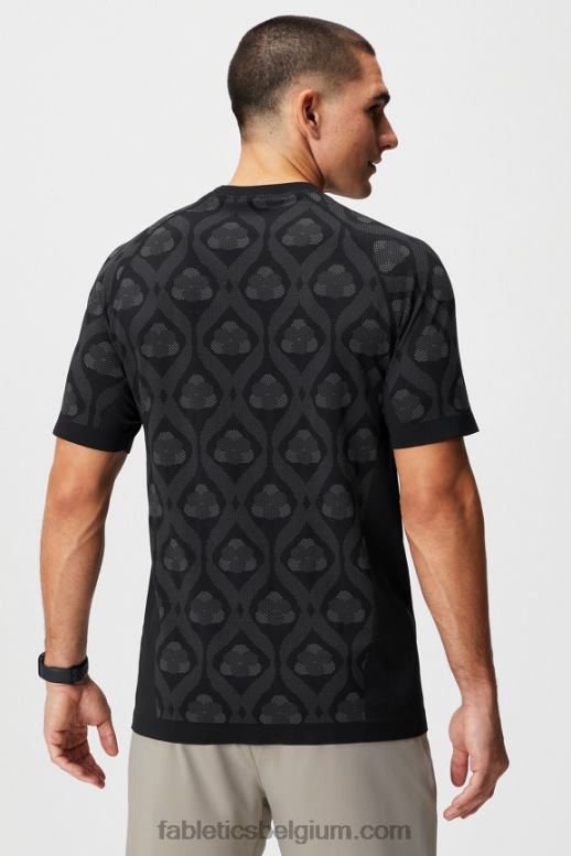 zwart fairway-kasteel Heren de trainingsdag tee 176 Fabletics LH20J3467