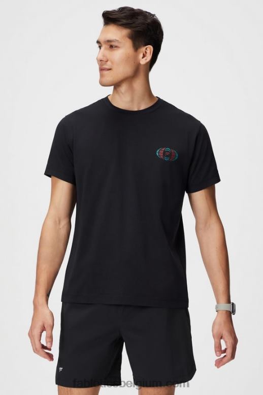 zwart wereldwijd Heren de 24-7 tee 183 Fabletics LH20J3513