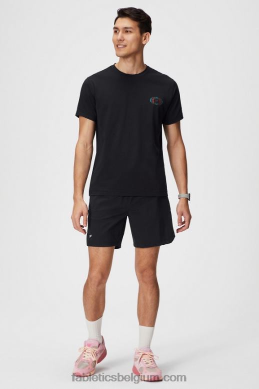 zwart wereldwijd Heren de 24-7 tee 183 Fabletics LH20J3513