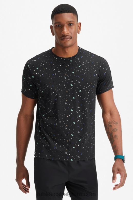 zwarte terrazzo Heren de 24-7 tee 183 Fabletics LH20J3515