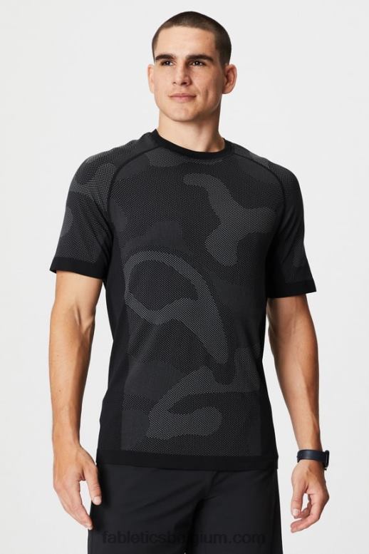 zwarte zomergolven Heren de trainingsdag tee 174 Fabletics LH20J3460