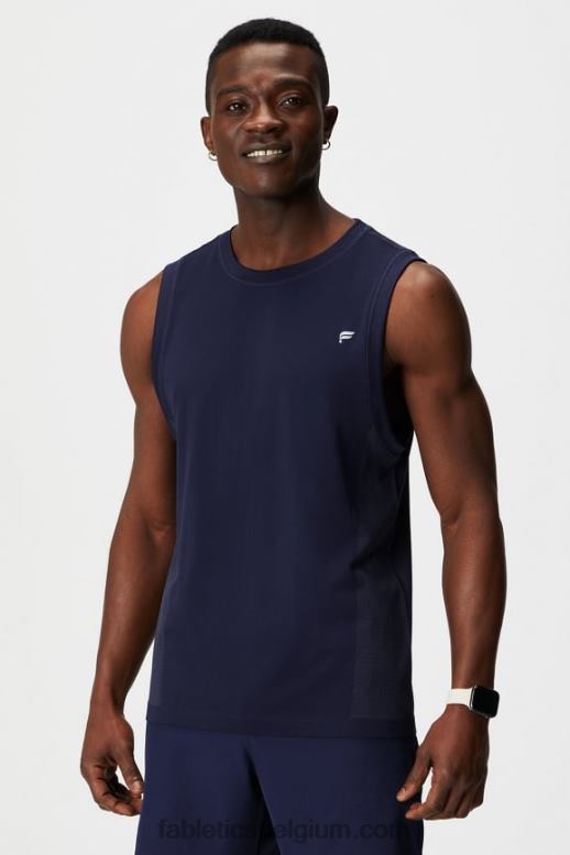 diepe marine Heren de trainingsdag spiertank Fabletics LH20J3373