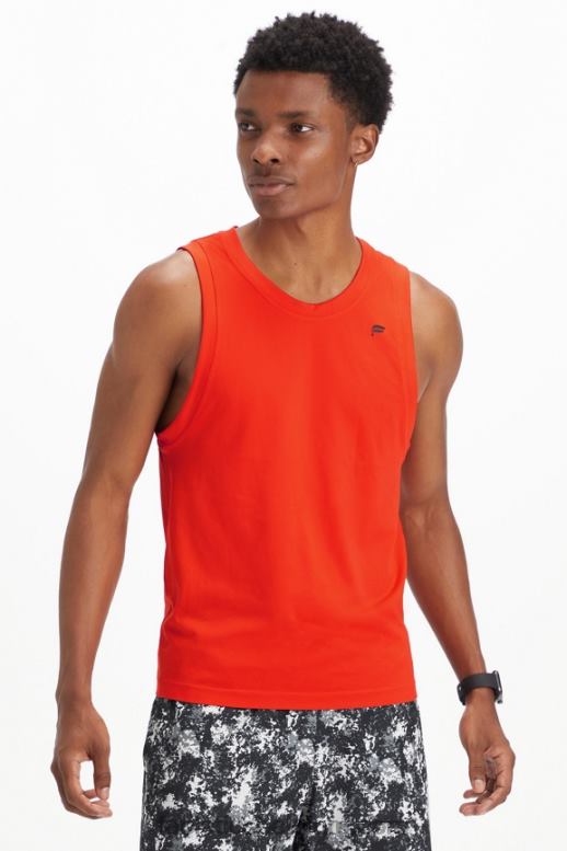 gloeiend rood explodeerde Heren de trainingsdagtank Fabletics LH20J3395