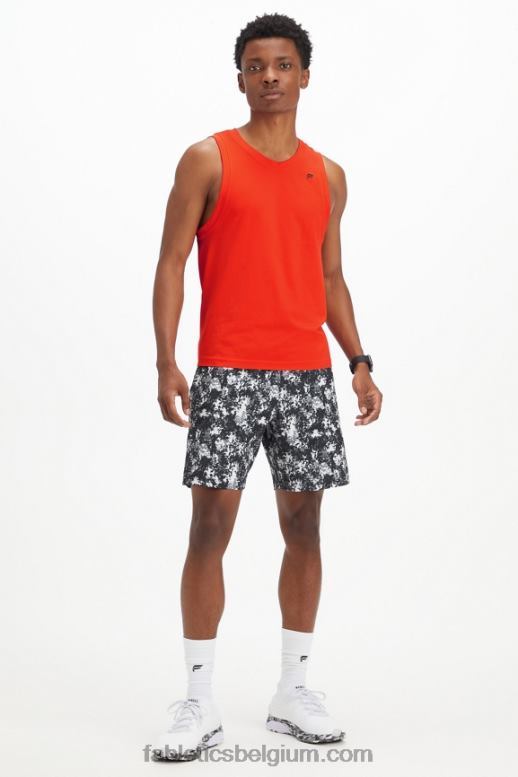 gloeiend rood explodeerde Heren de trainingsdagtank Fabletics LH20J3395