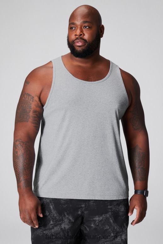klassieke grijze heide Heren de 24-7 tank Fabletics LH20J3381