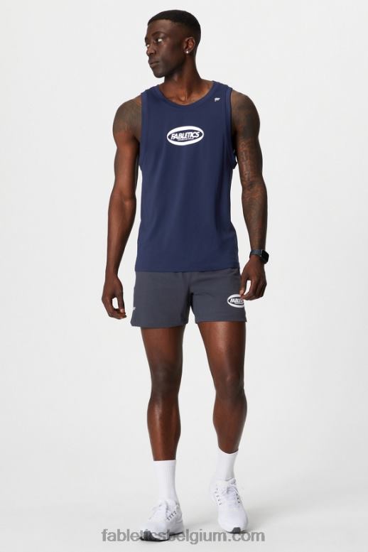 marine ovaal Heren de trainingsdagtank Fabletics LH20J3388