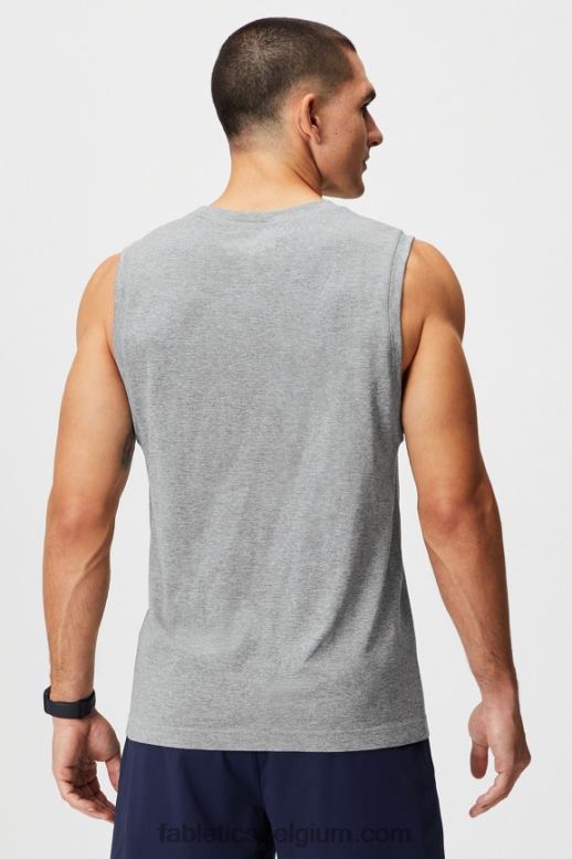 midden grijs htr Heren de trainingsdag spiertank Fabletics LH20J3374