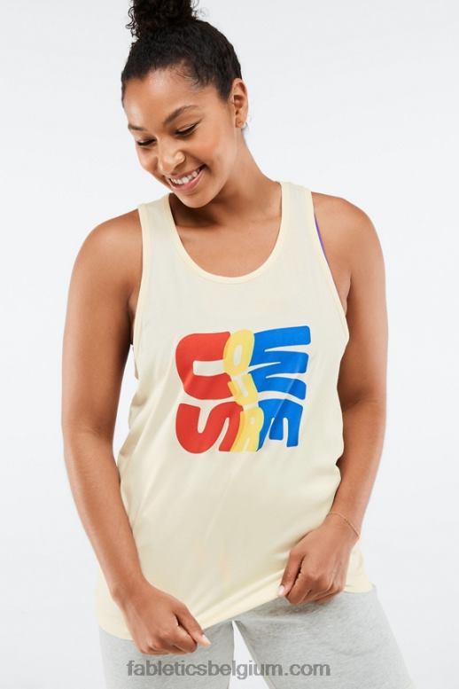 wij onze zilverreiger Heren de 24-7 tank Fabletics LH20J3383