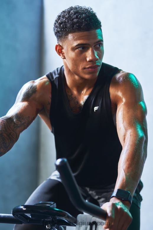 zwart Heren de trainingsdagtank Fabletics LH20J3389