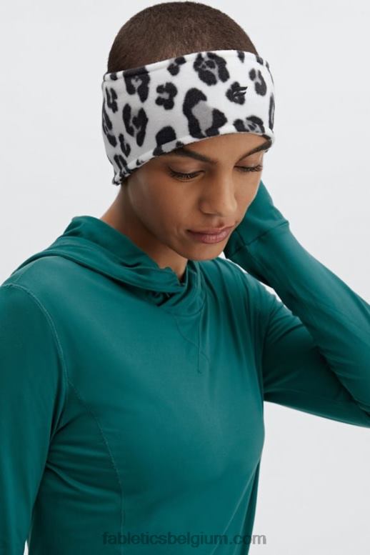 grote sneeuwluipaard vrouwen polar fleece oorwarmer Fabletics LH20J3030