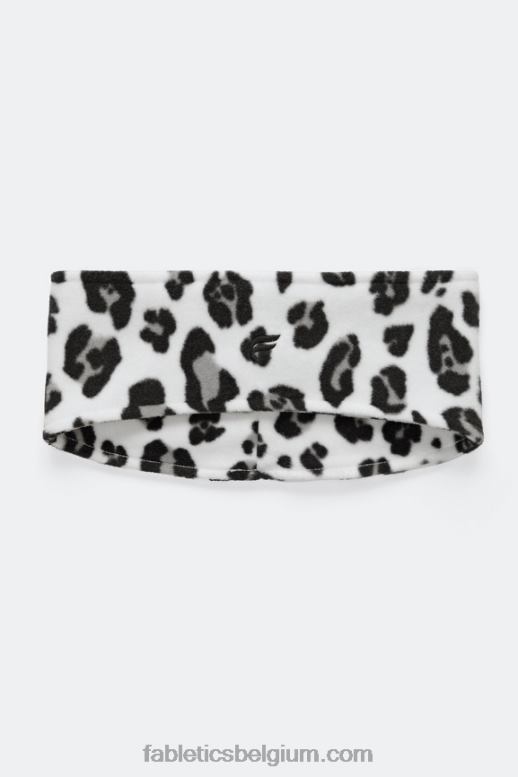 grote sneeuwluipaard vrouwen polar fleece oorwarmer Fabletics LH20J3030