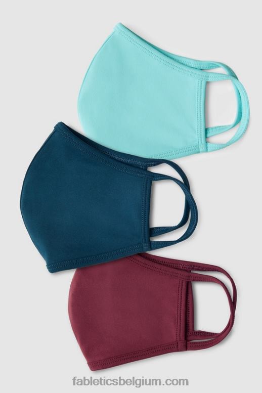 iriserende blauwe bel vrouwen het solidariteitsmasker Fabletics LH20J3033