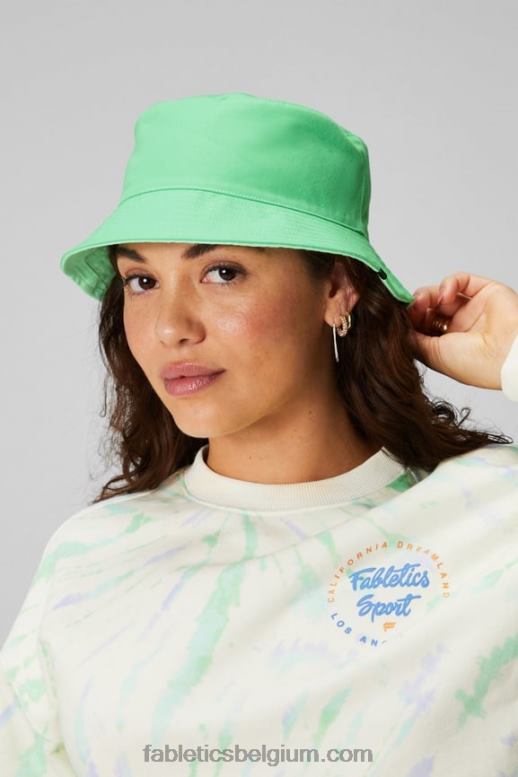 gesuikerde limoen/hypergras vrouwen omkeerbare vissershoed Fabletics LH20J3020