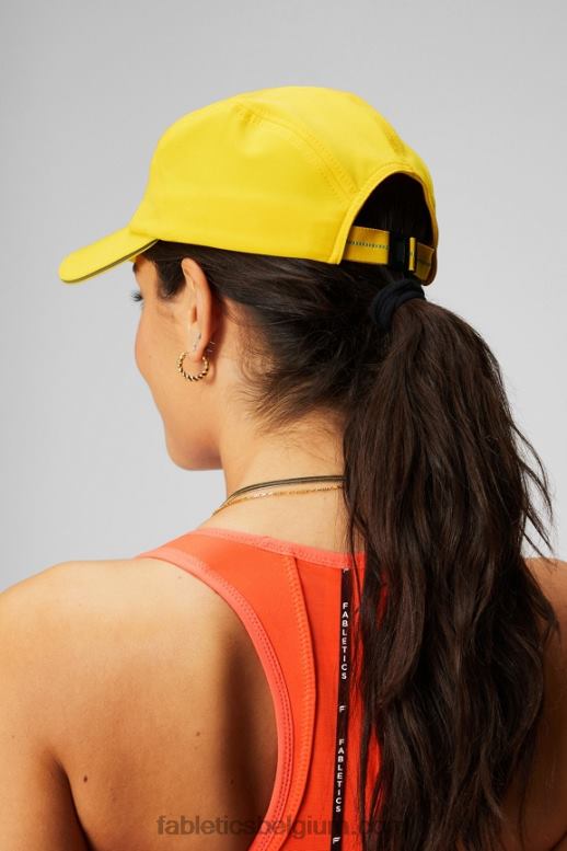 zonsondergang geel vrouwen de fundamentele hoed Fabletics LH20J3016