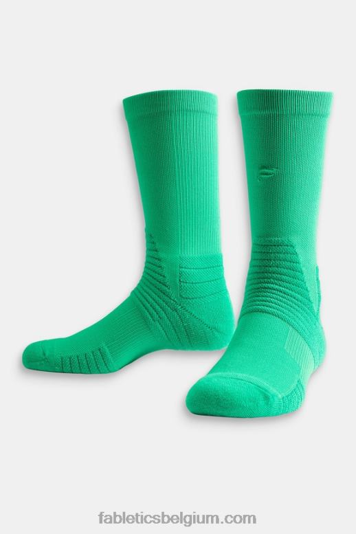 essentieel groen vrouwen de performance crew sok Fabletics LH20J2997