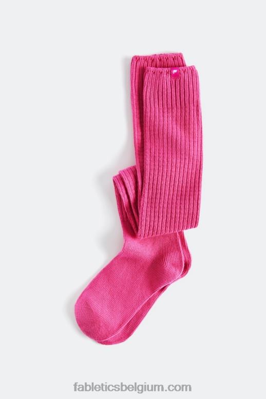 fuchsia vrouwen dij hoge kabel gebreide sok Fabletics LH20J2988