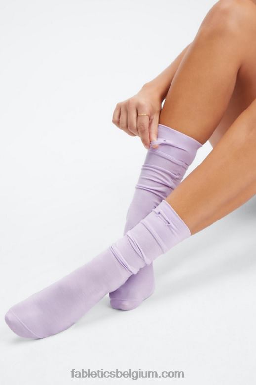 hemel paarse heide vrouwen restoregebreide sok 9'' Fabletics LH20J2990