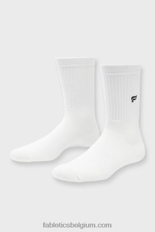 klassiek wit vrouwen de alledaagse crew sok Fabletics LH20J2967