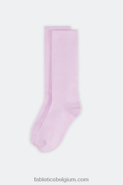 lavendel glans vrouwen performance sok 9 Fabletics LH20J3001