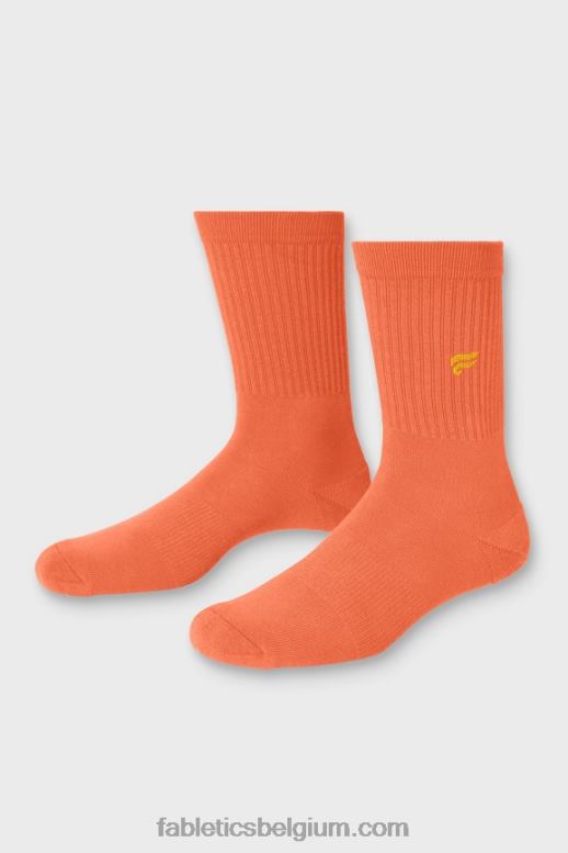 passie sinaasappel vrouwen de alledaagse crew sok Fabletics LH20J2965