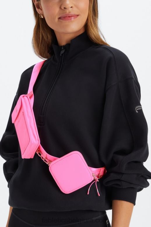 elektrische roos vrouwen modulaire crossbody-clip Fabletics LH20J2922
