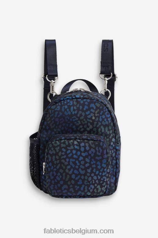 heatmap luipaard/donkerblauw vrouwen mini-sportrugzak Fabletics LH20J2921