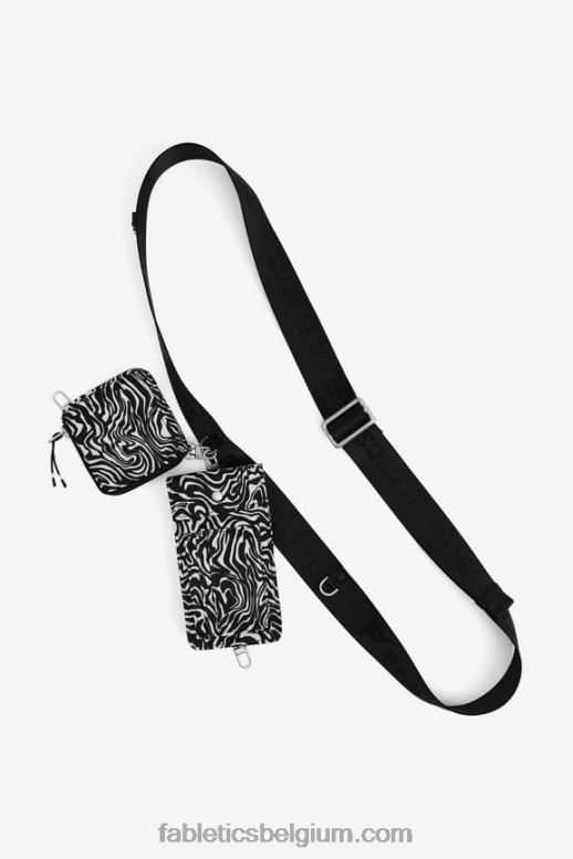 mini gemarmerde zebra vrouwen modulaire crossbody-clip Fabletics LH20J2923