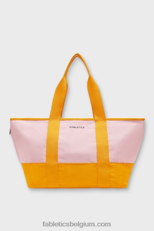 roze ontsnapping/flits oranje vrouwen canvas markttas Fabletics LH20J2920
