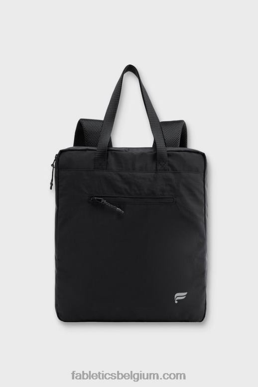 zwart reflecterend vrouwen het woon-werkpakket Fabletics LH20J2924