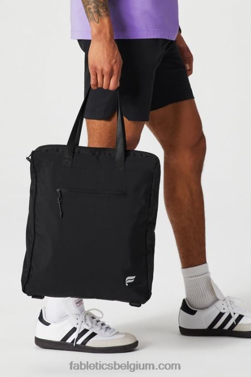 zwart reflecterend vrouwen het woon-werkpakket Fabletics LH20J2924