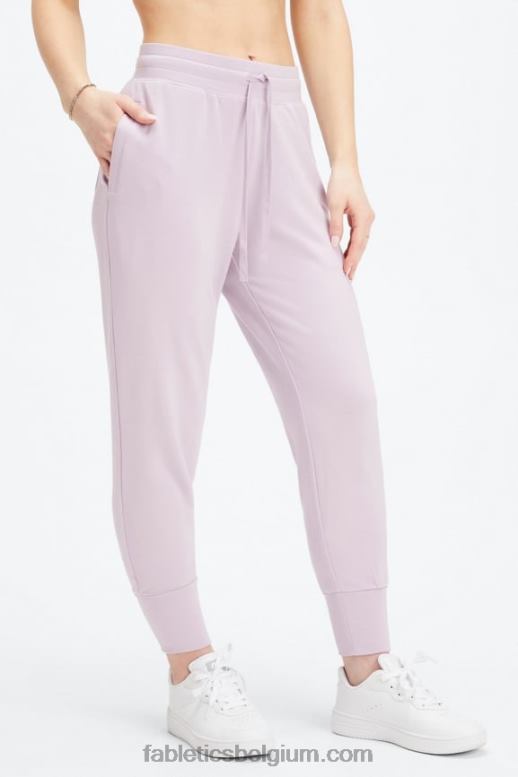 aardbei rood/zwart vrouwen luxe badstof jogger 1 Fabletics LH20J15
