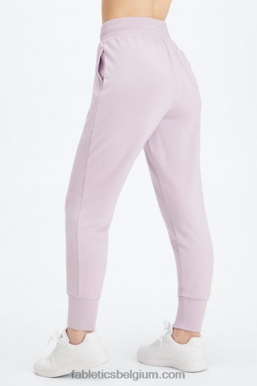 aardbei rood/zwart vrouwen luxe badstof jogger 1 Fabletics LH20J15
