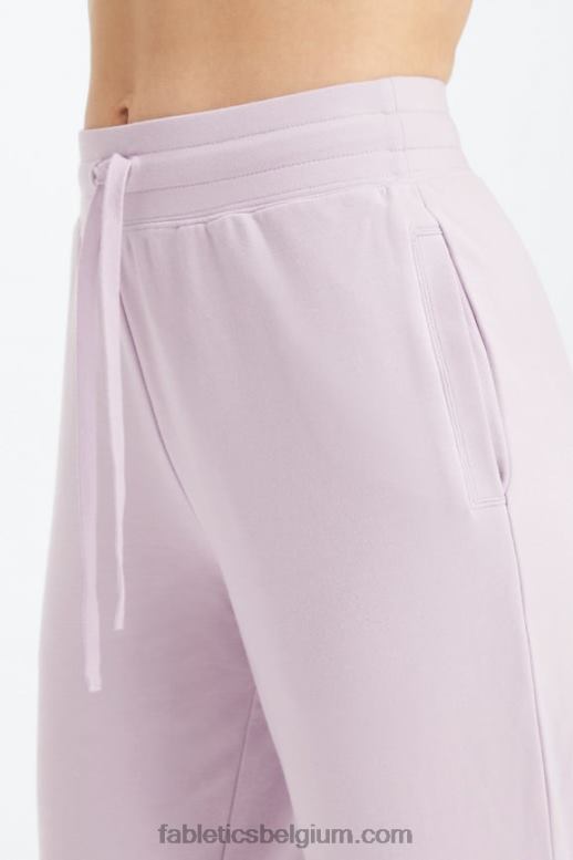 aardbei rood/zwart vrouwen luxe badstof jogger 1 Fabletics LH20J15