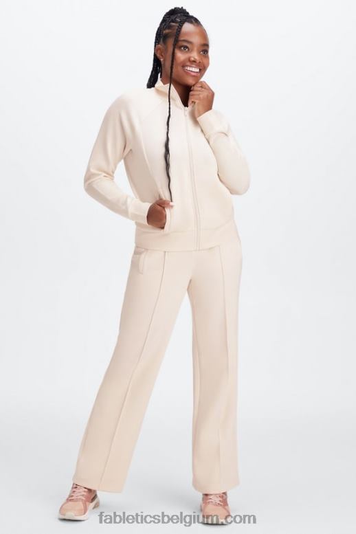 baksteen/multi vrouwen pluche interlock broek met wijde pijpen Fabletics LH20J118