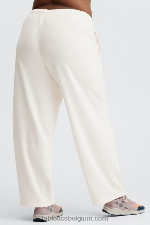 berkenhout/real teal/oranje burst vrouwen go-to wijde pijpen joggingbroek Fabletics LH20J113