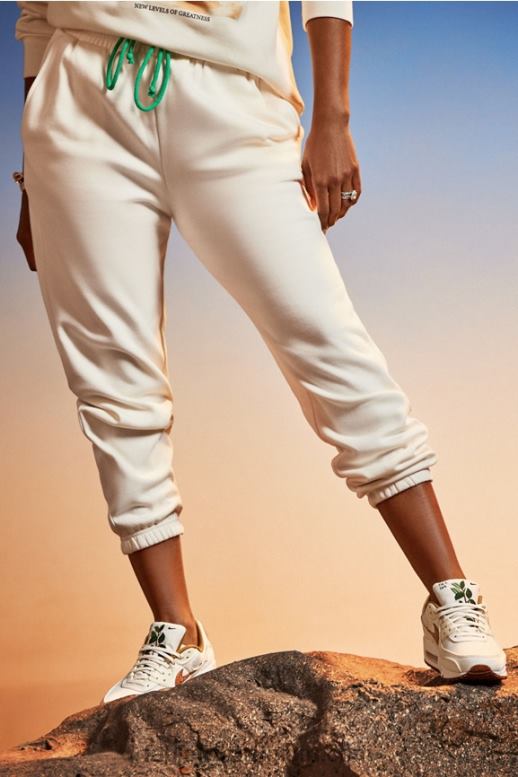 beton/zijde vrouwen maddie joggingbroek Fabletics LH20J110