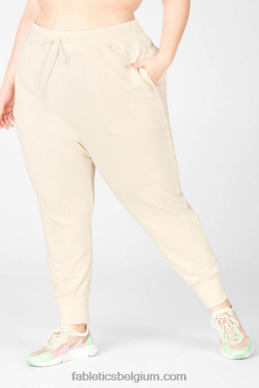blauwe steen/vooruit vrouwen luxe badstof jogger 4 Fabletics LH20J31