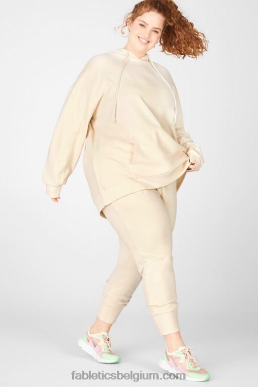blauwe steen/vooruit vrouwen luxe badstof jogger 4 Fabletics LH20J31