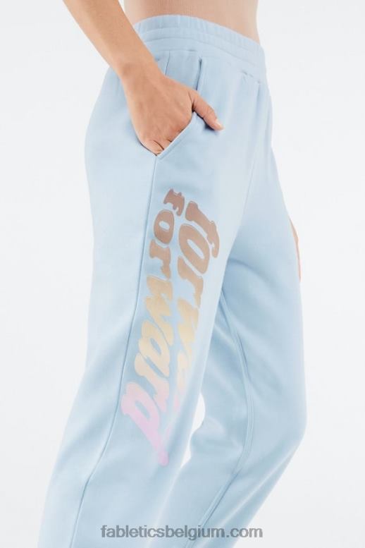 blauwe steen/vooruit vrouwen reina grafische joggingbroek Fabletics LH20J145