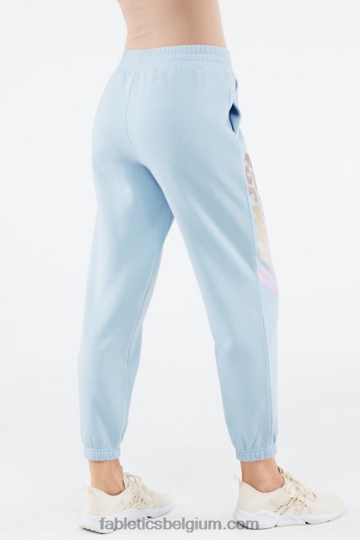 blauwe steen/vooruit vrouwen reina grafische joggingbroek Fabletics LH20J145
