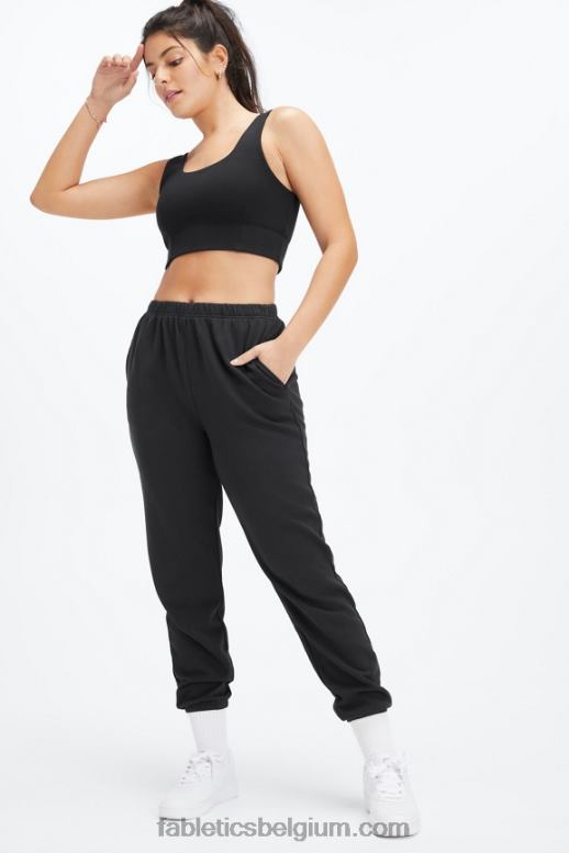 diep kobalt/aloë vrouwen lichtgewicht go-to slanke joggingbroek Fabletics LH20J103