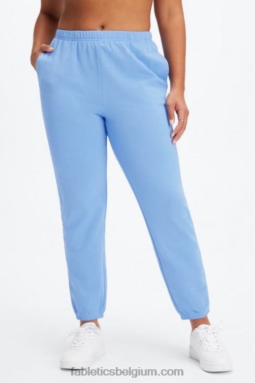diep kobalt/aloë vrouwen lichtgewicht go-to slanke joggingbroek Fabletics LH20J104