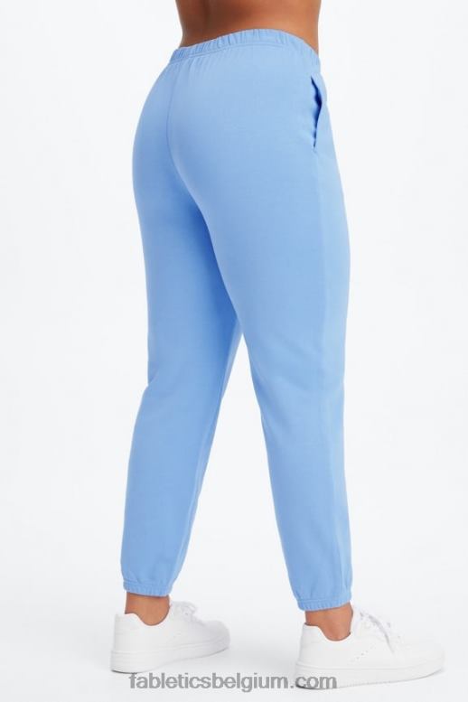 diep kobalt/aloë vrouwen lichtgewicht go-to slanke joggingbroek Fabletics LH20J104