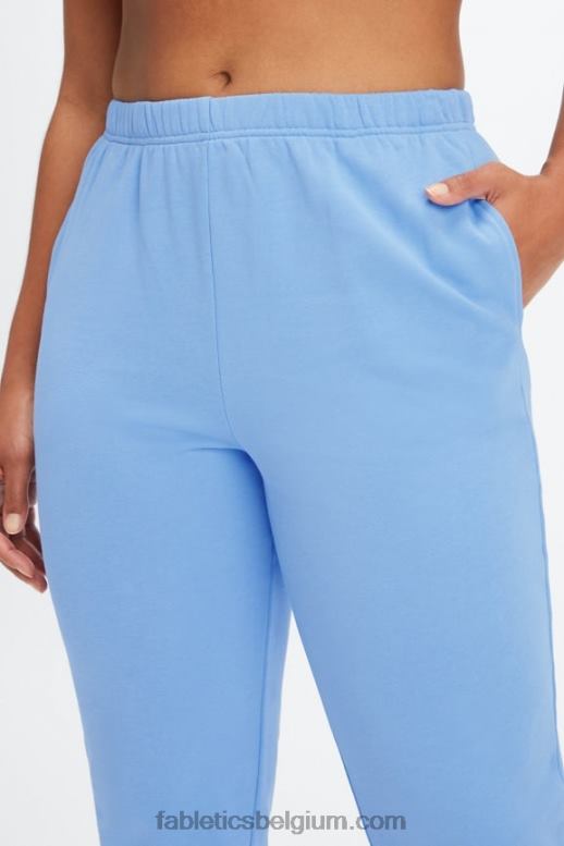 diep kobalt/aloë vrouwen lichtgewicht go-to slanke joggingbroek Fabletics LH20J104