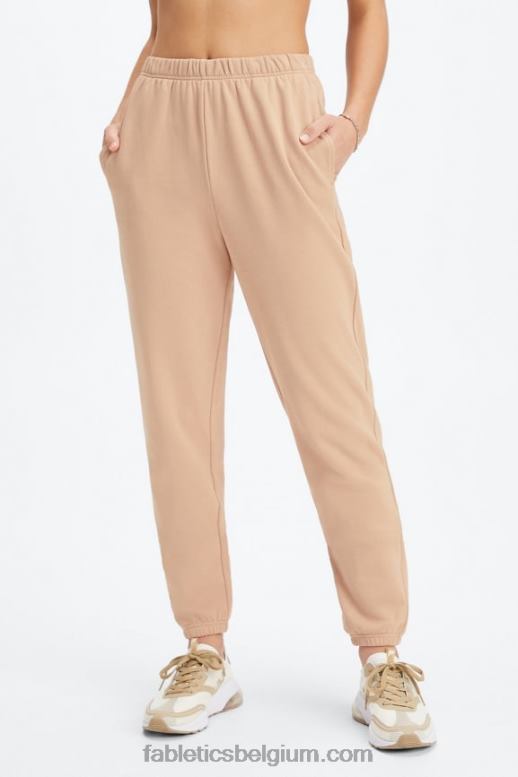 diep kobalt/aloë vrouwen lichtgewicht go-to slanke joggingbroek Fabletics LH20J105