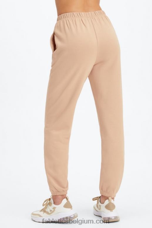 diep kobalt/aloë vrouwen lichtgewicht go-to slanke joggingbroek Fabletics LH20J105