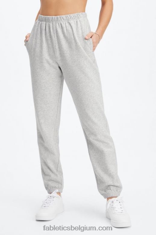 diep marineblauw/citroencrème vrouwen lichtgewicht go-to slanke joggingbroek Fabletics LH20J106