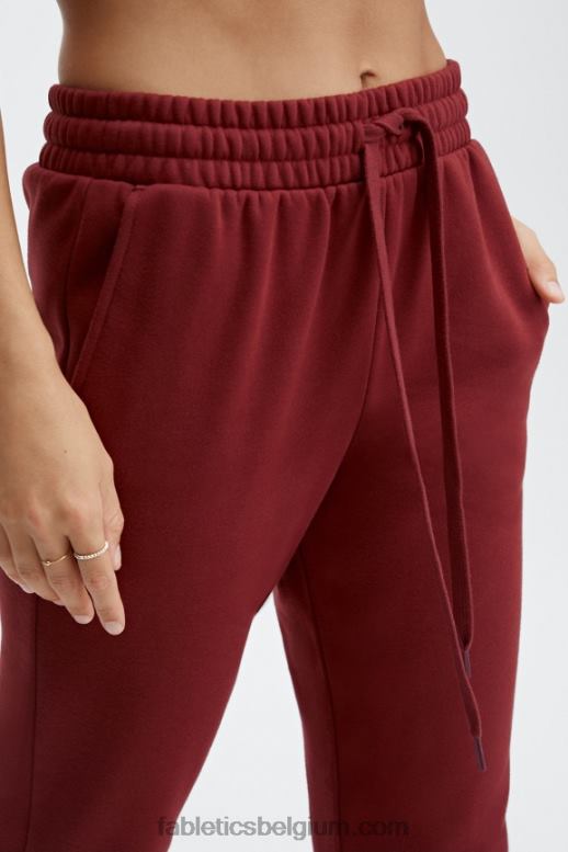 dieprode/la-logobalk vrouwen klassieke joggingbroek Fabletics LH20J167