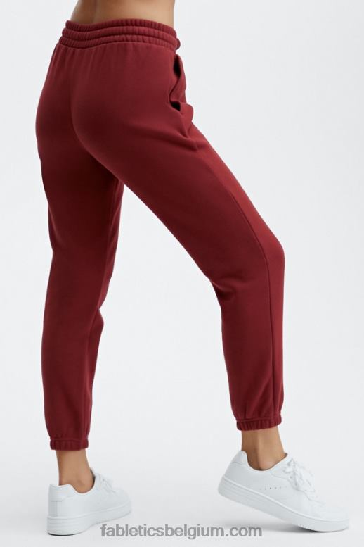 dieprode/la-logobalk vrouwen klassieke joggingbroek Fabletics LH20J167