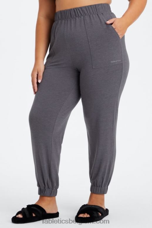 donkere zoete kers/soft shell vrouwen restoreknit taps toelopende broek Fabletics LH20J79